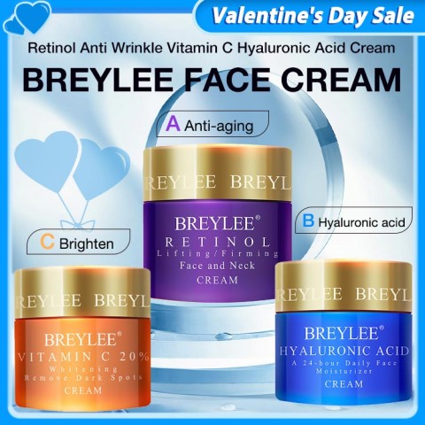 BREYLEE Face Cream Retinol Anti Wrinkle Vitamin C Hyaluronic Acid Cream-Buy 1 Take 1