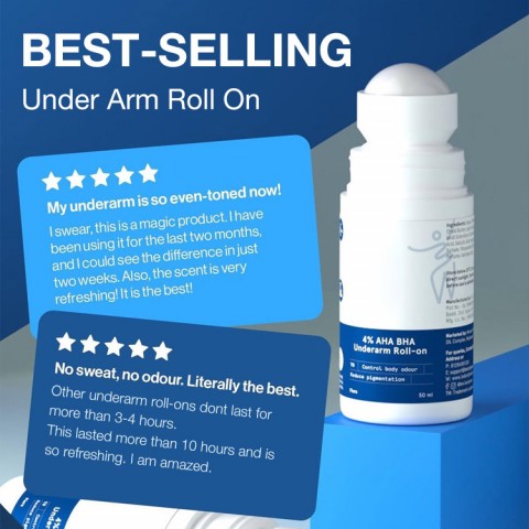 Underarm antiperspirant roll-on