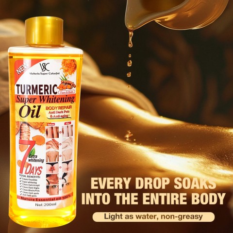 Turmeric whitening oil