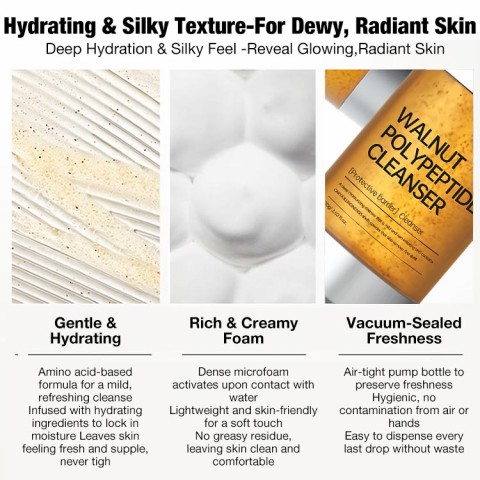 Walnut polypeptide cleanser