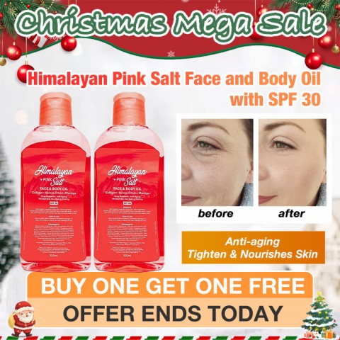 Himalayan Pink Salt Face and Body Oil with SPF 30