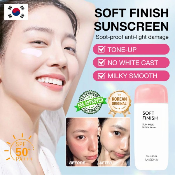 Soft finish sunscreen..