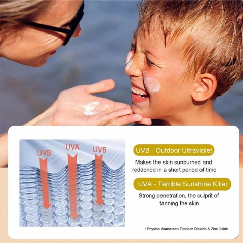 Childrens SPF50+ sunscreen