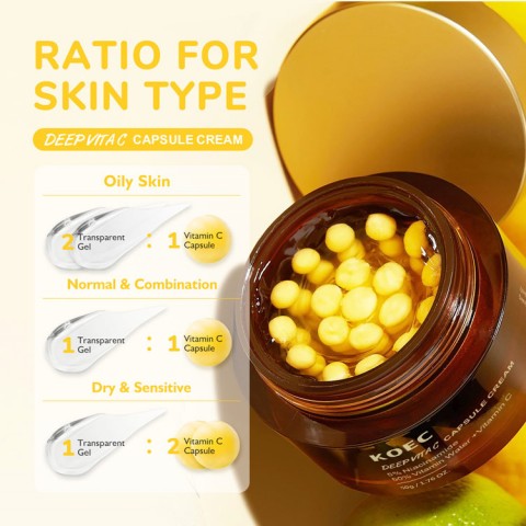 Vitamin C Filled Capsule Cream