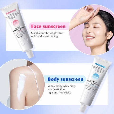 Whitening and Sunscreen 2 in 1 - SPF30+,face and body sunscreen