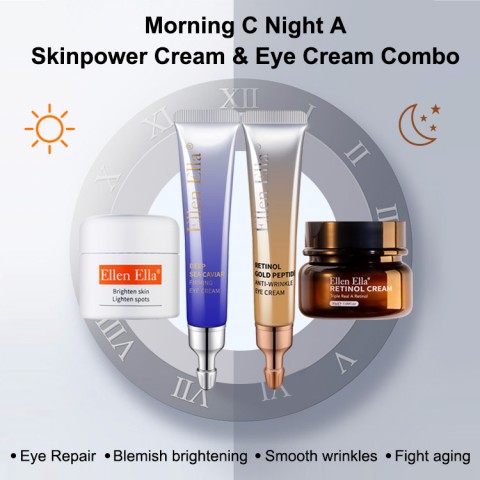 ELLEN ELLA Morning & Night Face Cream and Eye Cream Set