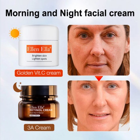 ELLEN ELLA Morning & Night Face Cream and Eye Cream Set