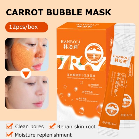 Carrot Bubble Mask Compound Acid Carrot Foam Facial Mask