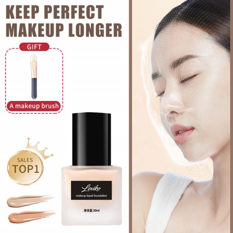 Long lasting coverage liquid foundation