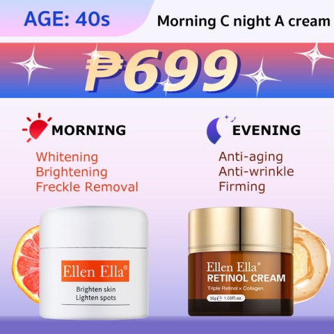 Age-customized skin care and face cream combination