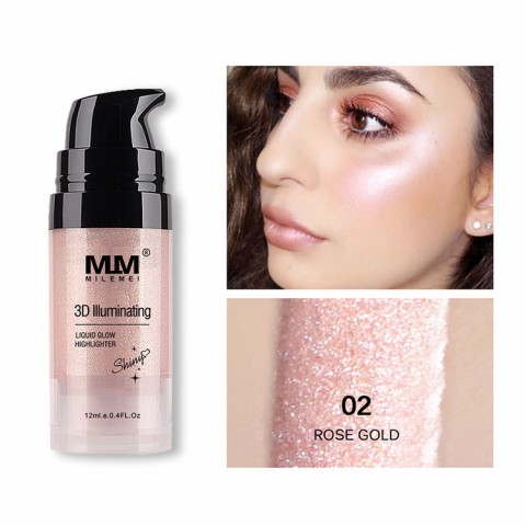 Easy to carry 3-color multifunctional face and eye 3D highlighter