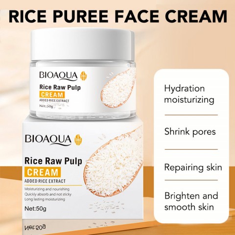 Rice puree face cream essence skin care set 