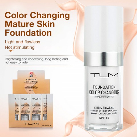 Automatically adjust skin tone color Changing Foundation 
