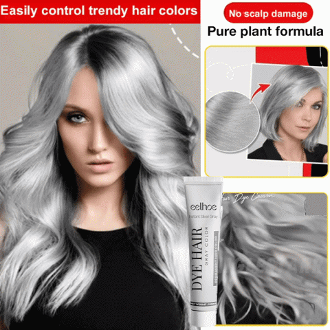 Long-lasting non-damaging gray hair cream