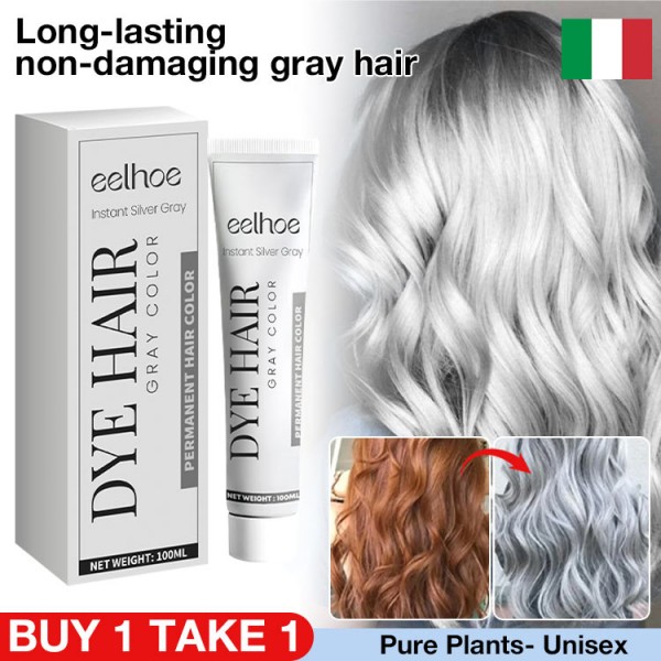 Long-lasting non-damaging gray hair crea..