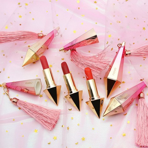 Diamond-Shaped Waterproof  3 Value Tassel Lipstick Combination