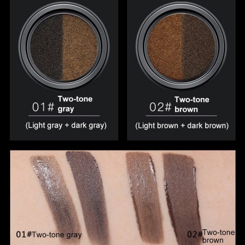 Two-color air cushion dye eyebrow cream