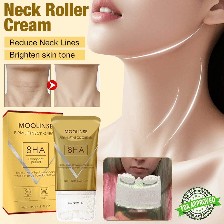 Mid-Year Great Sale-Neck Roller Cream-Lighten neck lines. Firming neck skin. Eliminate double chin - Look 10 years younger