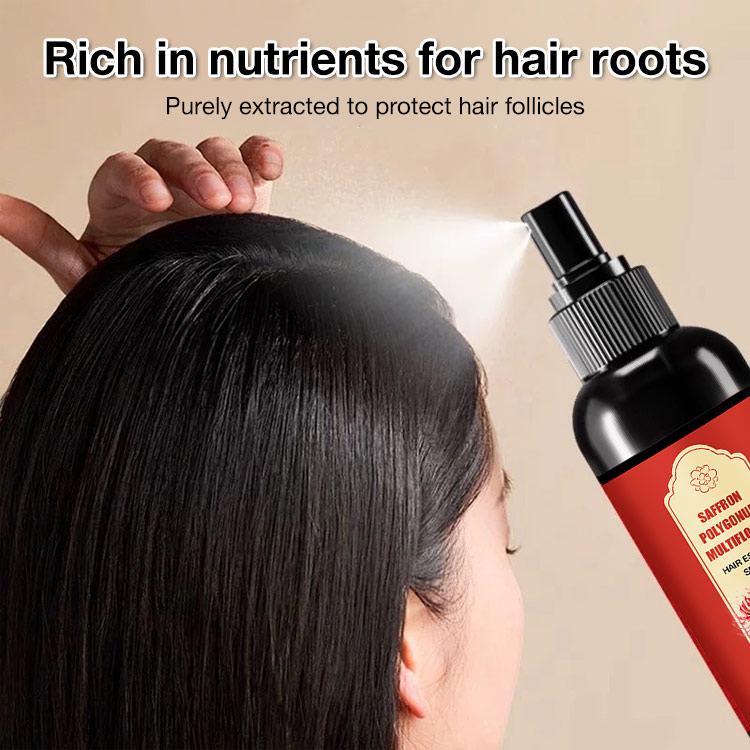 9.9 Mega Sale-Buy 1 Take 1-JaniceJo Saffron & Polygonum Multiflorum Nourishing Hair Blackening Spray-Naturally dark hair from the root